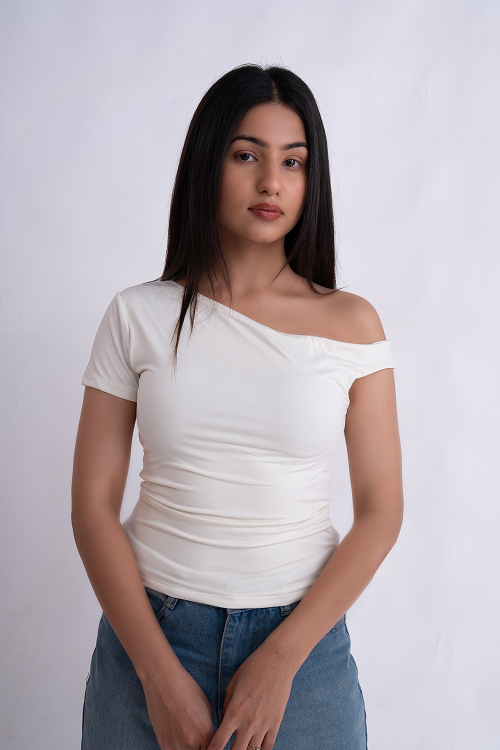 White Off Shoulder Top