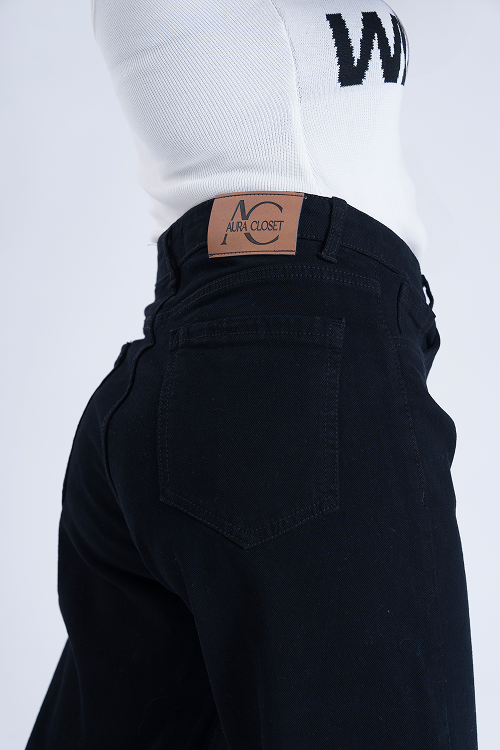 RAW Black Straight Fit Jeans