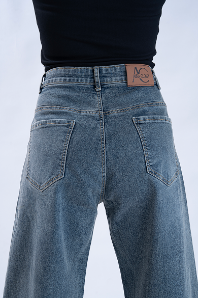 Faded Charcoal Darted Straight Fit Jeans