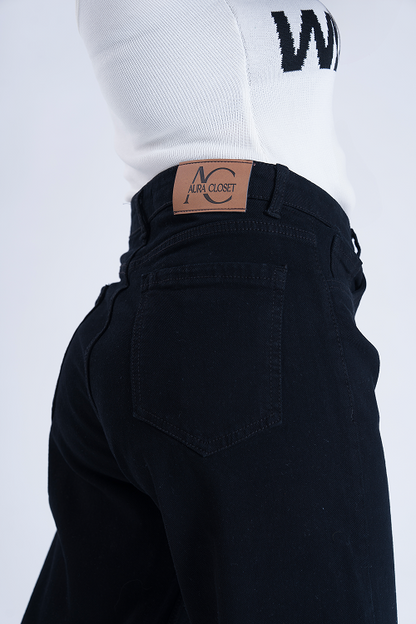 RAW Black Straight Fit Jeans
